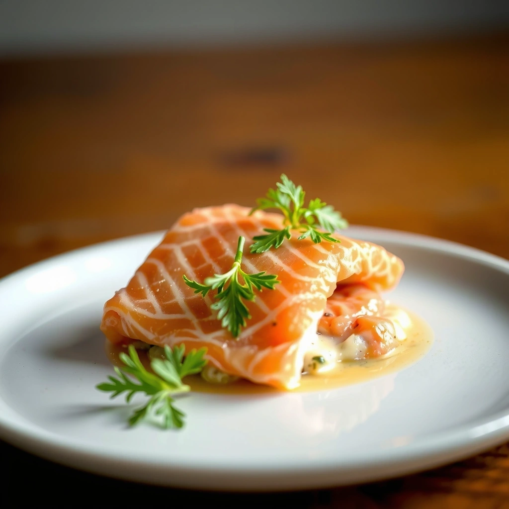 Saumon gravlax à l'aneth